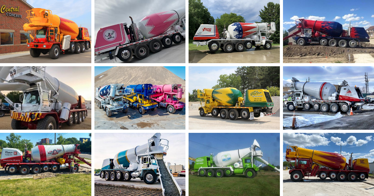 Ready Mix Concrete Mixer Truck Paint Jobs